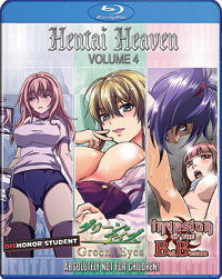 Hentai Heaven Blu-ray Collection 4 (Invasion of the Ballbusters, Green Eyes, and Dishonor Student) [Hentai Anime]